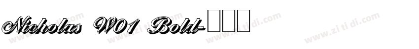 Nicholas W01 Bold字体转换